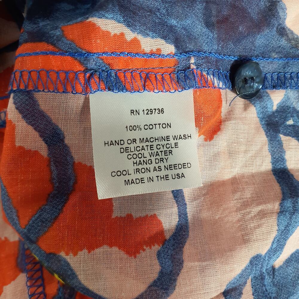 Finley Floral Bluepink Rosey Roses Size S Top - Picture 5 of 5